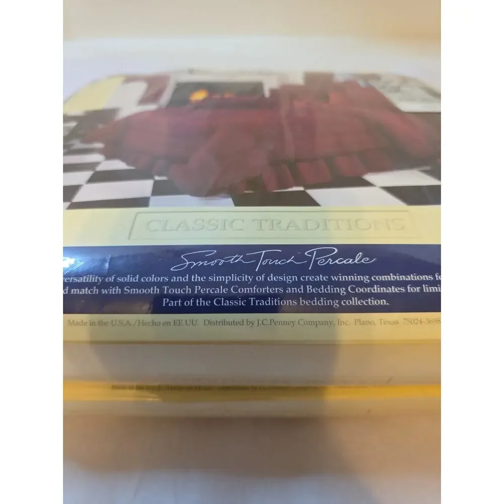 Vintage Color Forum Smooth Touch Percale Full Fitted And Flat Sheets Blue USA